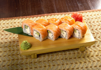 Philadelphia classic. Japanese sushi
