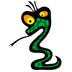 Cartoon snake.