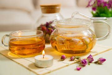 tea on the table
