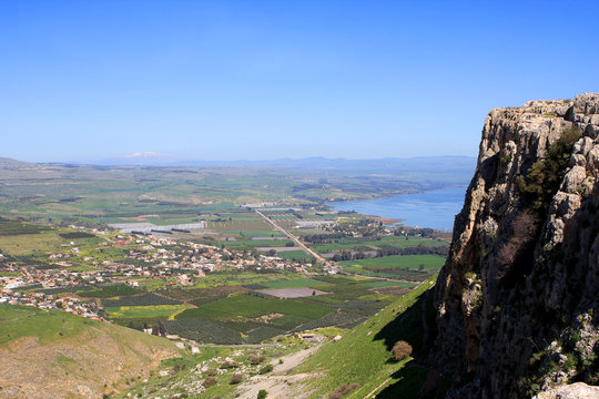 View of Israel from Arbel mount