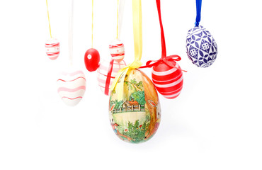 easter eggs hanging