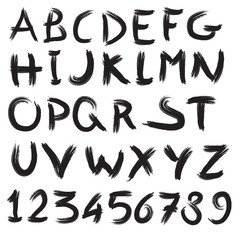 Vector graphic alphabet