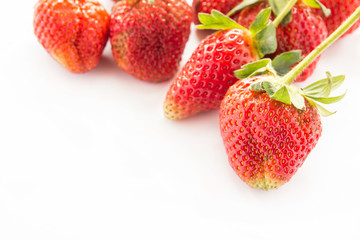 strawberry on white background