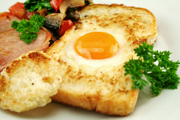 Egg Embedded In Toast