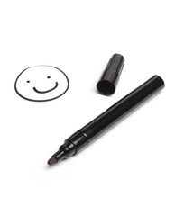 Black pen with smilie face