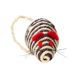 Pet toy closeup isolated on white background