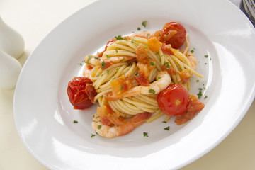 Shrimps And Spaghetti