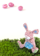 Osterhase lustig gestreift