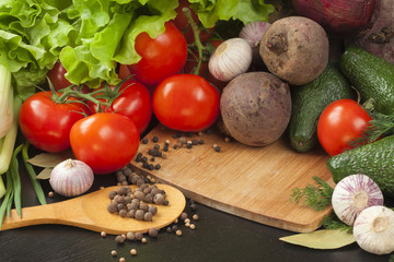 Vegetables and spices