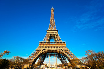 Obraz na płótnie Canvas Wieża Eiffla o świcie, Paryż.
