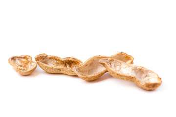 Peanuts isolated on white background