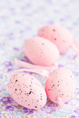 Pink Easter eggs