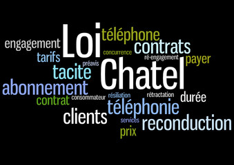 Nuage de mots : Loi Chatel