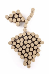 Grape cluster corks