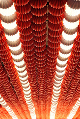 Farolillos en la caseta de Feria
