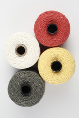 Twine rolls top view