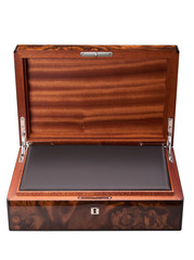 open wood box isolated