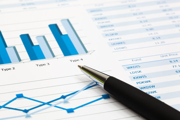 Fototapeta premium Financial report