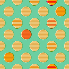Retro geometrical seamless pattern