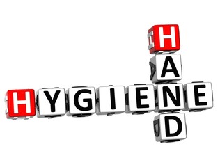 3D Hygiene Hand Crossword