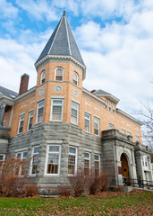 Haskell Free Library and Opera House in autumn