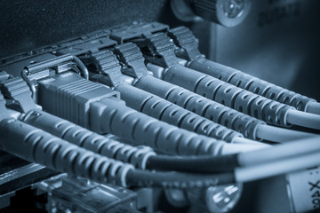 Fototapeta premium fiber network server
