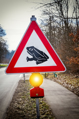 Achtung Krötenwanderung !