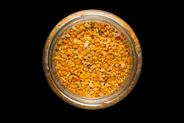 Jar with pollen