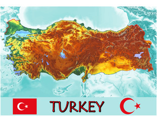 Turkey Asia Europe national emblem map symbol motto