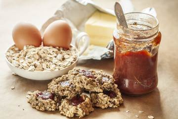 Oat flakes cookies