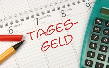 Kalender Tagesgeld