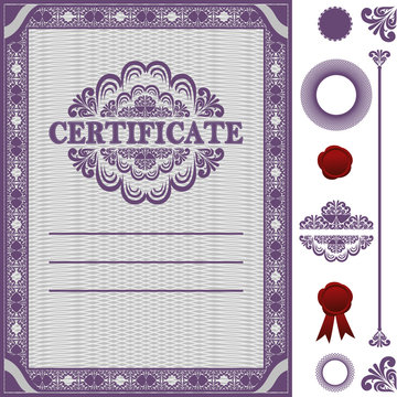 Certificate Template with additional elements.