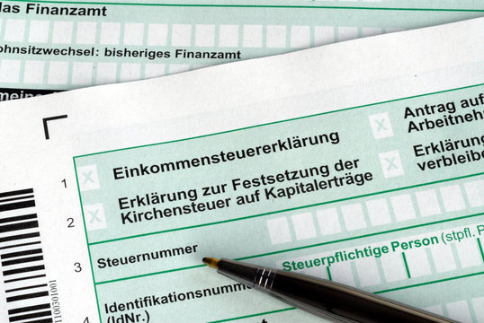 Steuererkl&auml;rung, Einkommensteuer, Finanzamt, Netto, Brutto