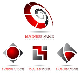 Business logo red spiral design - 50144795