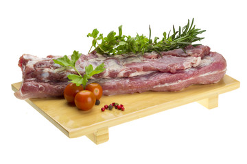 Raw pork meat