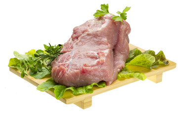 Raw pork meat