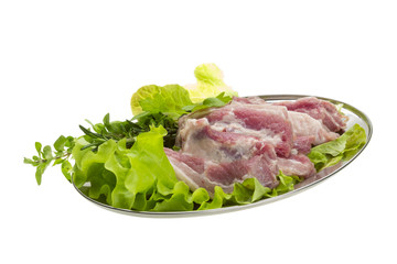 Raw pork meat