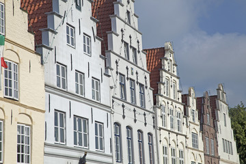 Fototapeta premium Giebel in Friedrichstadt,Schleswig-Holstein,Deutschland