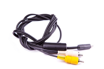 Cable connectors isolated on white