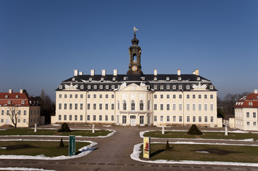 Obraz premium Jadschloss Hubertusburg Wermsdorf im Winter