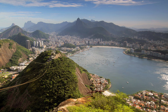 View from Sugar Loaf in Rio de Janeiro