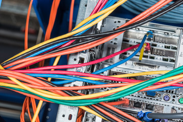 network hub and patch cables