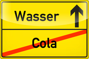 Fototapeta premium Cola ade! Wasser olé!