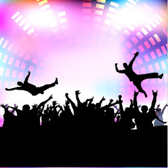 Party people vector background