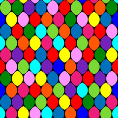 Seamless pattern with colorful circles. Vector illustration