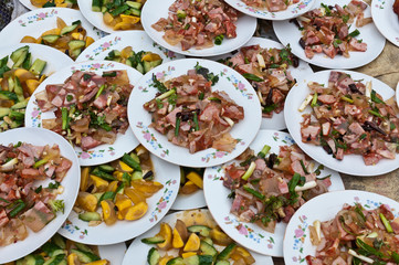 Food party in the country