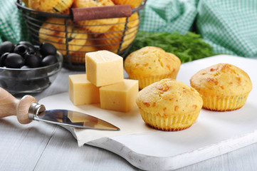 Homemade cheese muffins