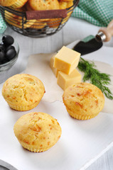 Homemade cheese muffins