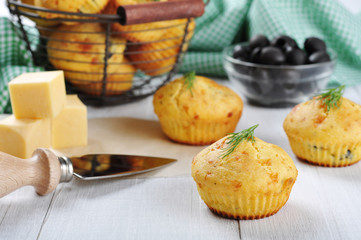 Homemade cheese muffins