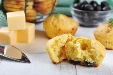 Homemade cheese muffins